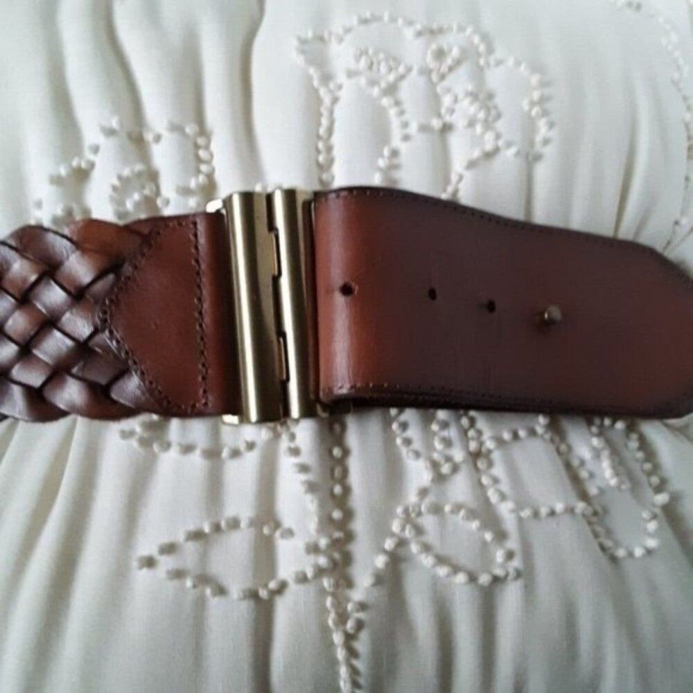 Woven Leather Belt size S